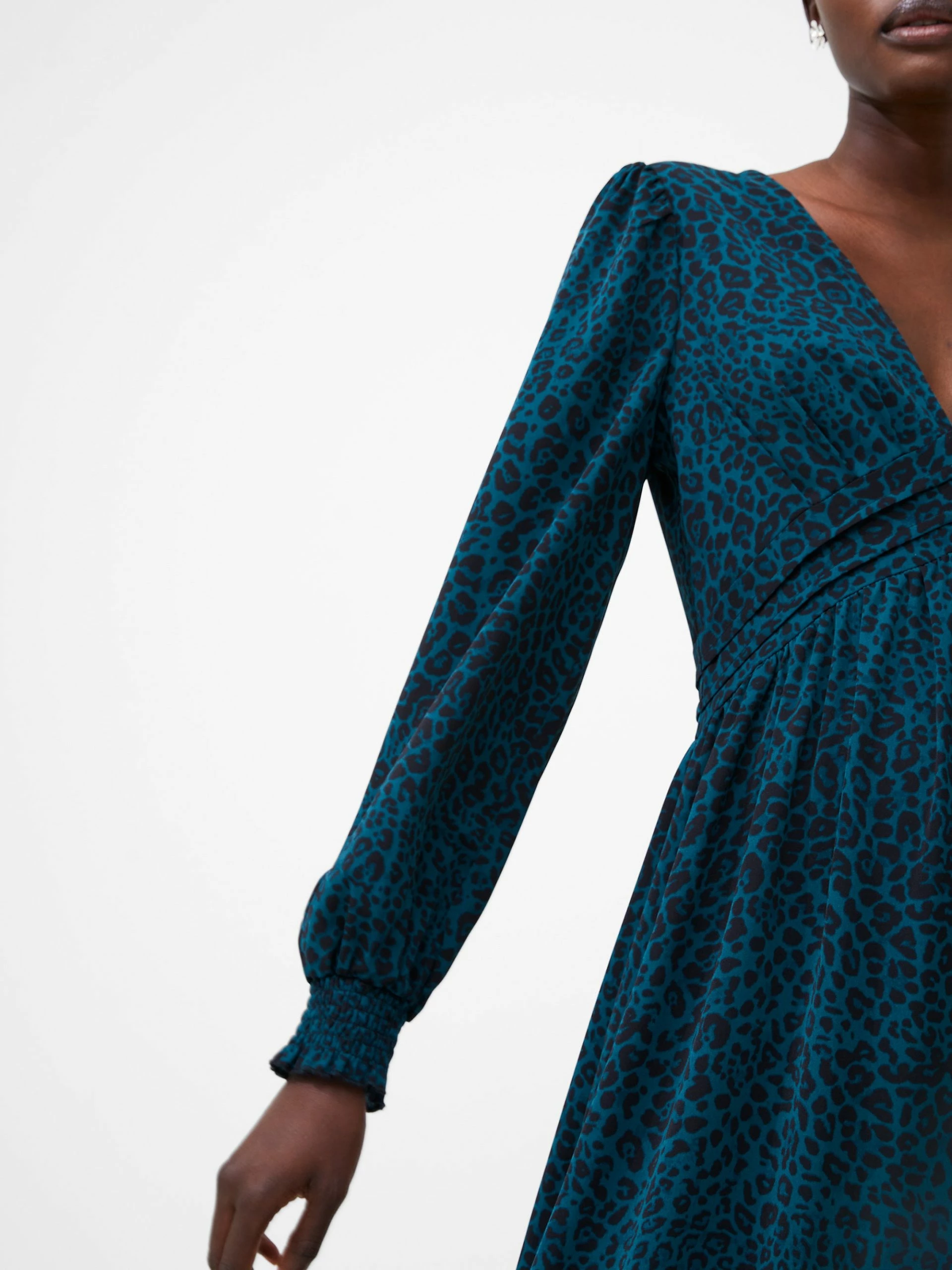 French Connection Animal Empire Waist Midi Dress 5 French Connection Animal Empire Waist Midi Dress - Image 3