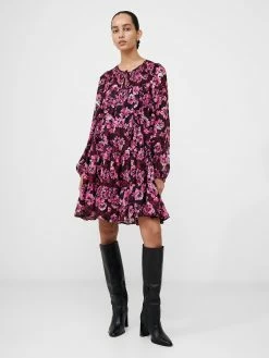 French Connection Floral Smock Mini Dress