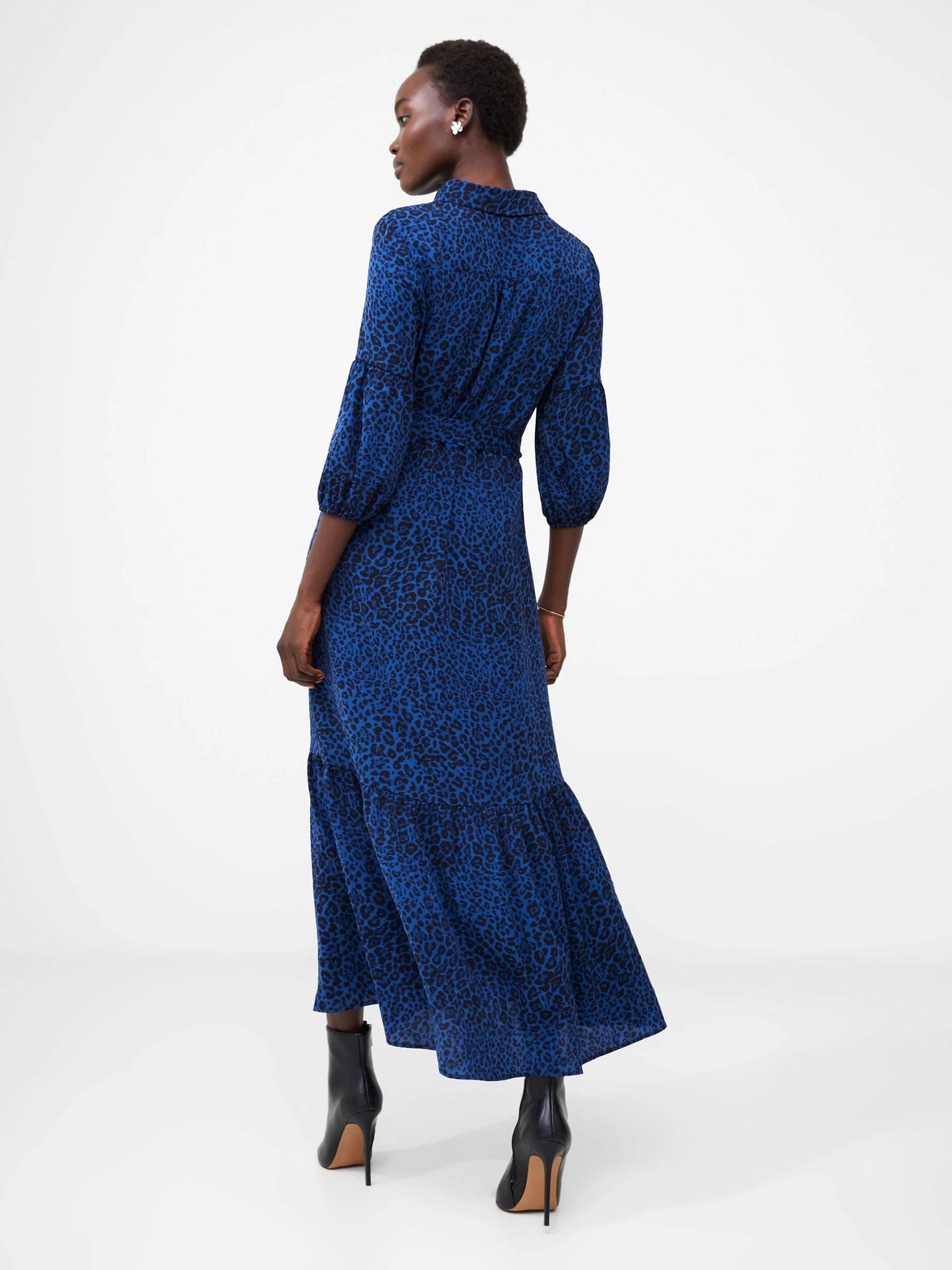 French Connection Animal Belted Midi Shirt Dress 7 French Connection Animal Belted Midi Shirt Dress - Image 5