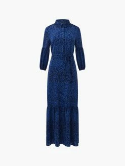 French Connection Animal Belted Midi Shirt Dress 13 French Connection Animal Belted Midi Shirt Dress -French Connection Shop 71VIK40copy