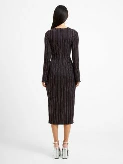 French Connection Paula Keyhole Midi Dress -French Connection Shop 71VNL03 1425 20copy