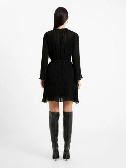 French Connection Callie Lurex Pleated Mini Dress 10 French Connection Callie Lurex Pleated Mini Dress -French Connection Shop 71VNO02 303copy