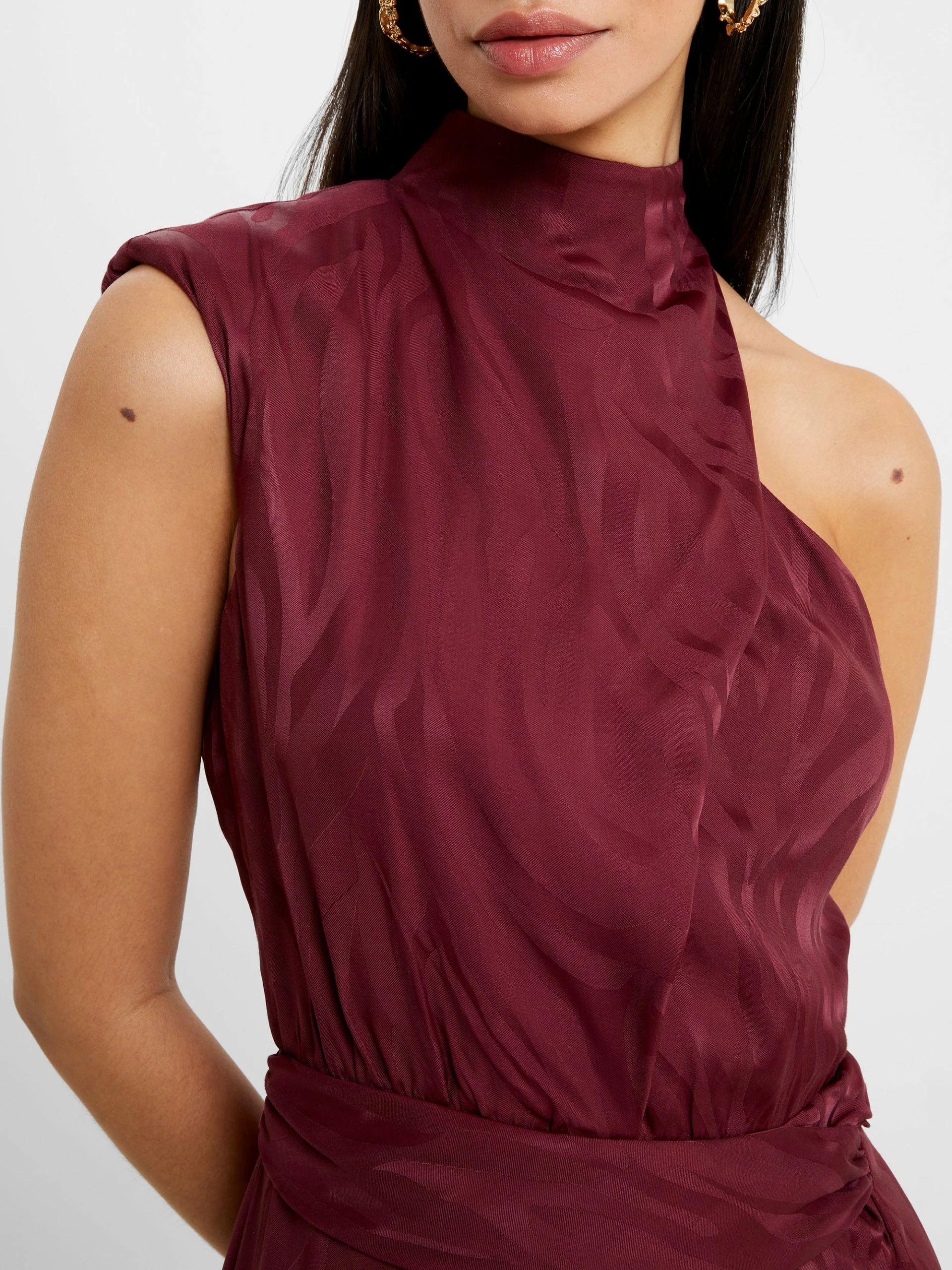 French Connection Aba Eco Satin Midi Dress 5 French Connection Aba Eco Satin Midi Dress - Image 3