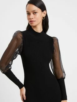 French Connection Krista Organza Long Sleeve Dress -French Connection Shop 71VOX01374copy