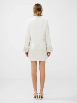 French Connection Whisper Ruth Faux Fur Trim Mini Dress 10 French Connection Whisper Ruth Faux Fur Trim Mini Dress -French Connection Shop 71VPL11 1450copy