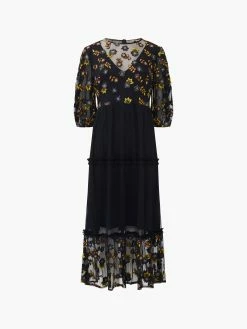 French Connection Camielle Embroidered Midi Dress -French Connection Shop 71VPM01copy
