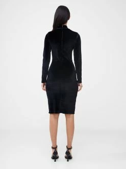 French Connection Sula Velvet Jersey Dress -French Connection Shop 71VRW01 250copy 2