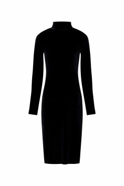 French Connection Sula Velvet Jersey Dress -French Connection Shop 71VRW01copy2