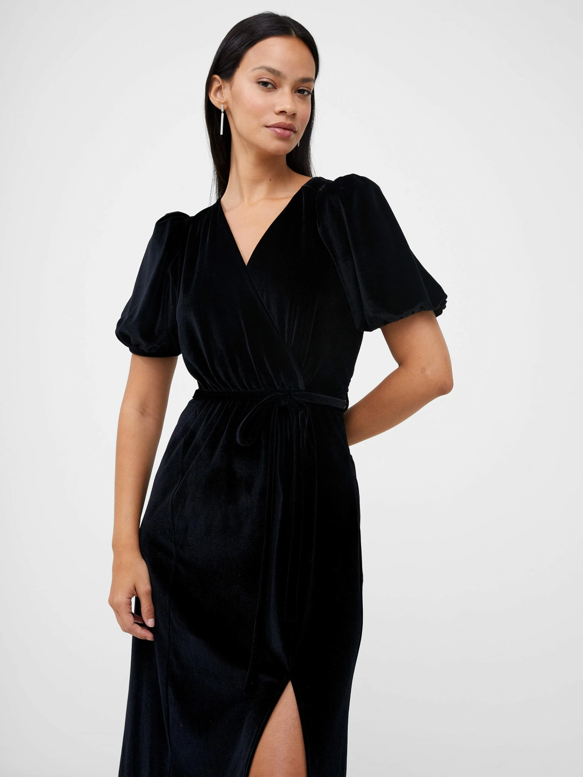 French Connection Sula Velvet Midi Dress 3 French Connection Sula Velvet Midi Dress