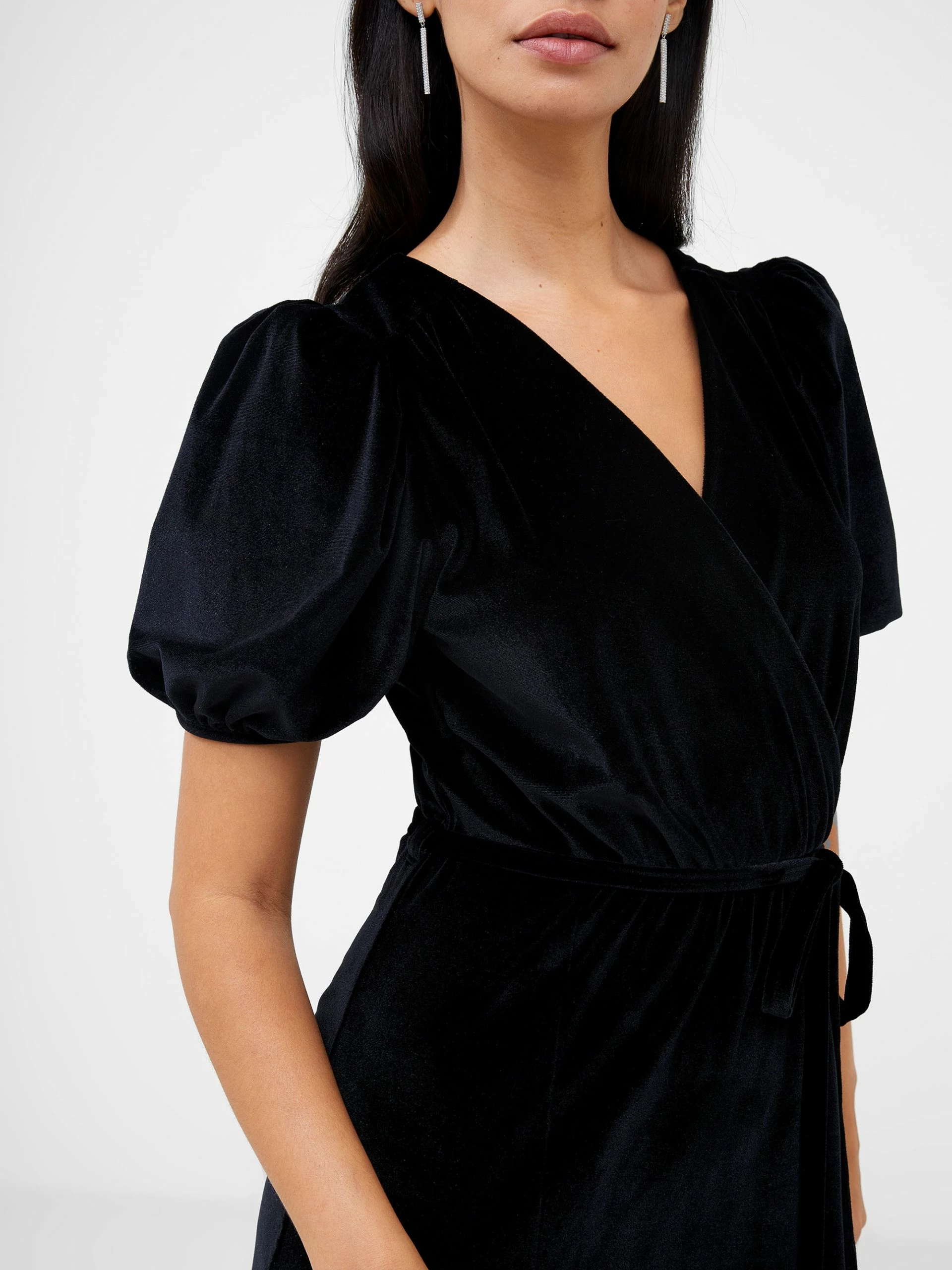 French Connection Sula Velvet Midi Dress 5 French Connection Sula Velvet Midi Dress - Image 3