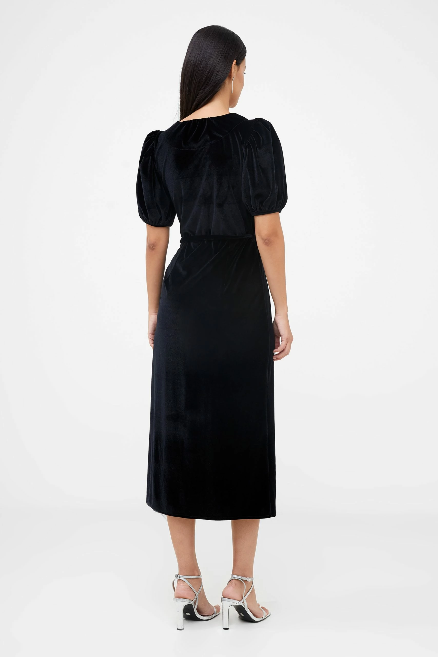 French Connection Sula Velvet Midi Dress 6 French Connection Sula Velvet Midi Dress - Image 4