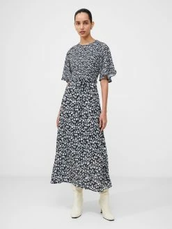 French Connection Bethany Angel Sleeves Midaxi Dress