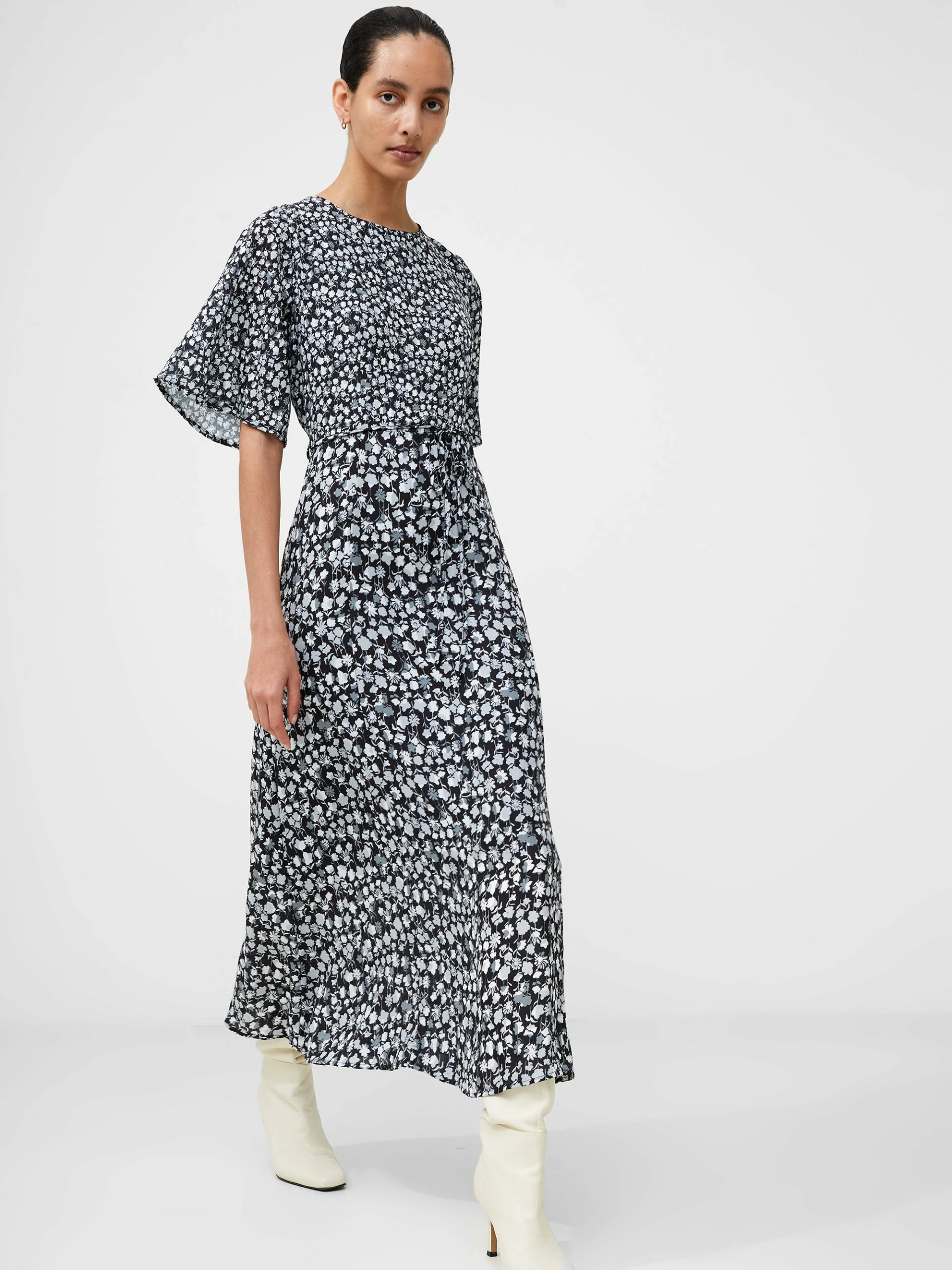 French Connection Bethany Angel Sleeves Midaxi Dress 4 French Connection Bethany Angel Sleeves Midaxi Dress - Image 2