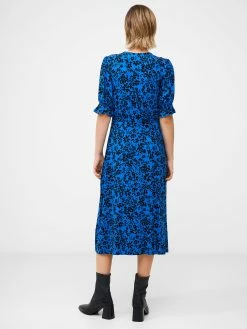 French Connection Vee Button-Through Midi Dress 10 French Connection Vee Button-Through Midi Dress -French Connection Shop 71VST01 097copy