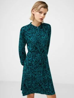 French Connection Meadow Henley Button-Through Dress