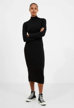 French Connection Babysoft Roll Neck Midi Dress