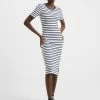 French Connection Stripe Midi Dress