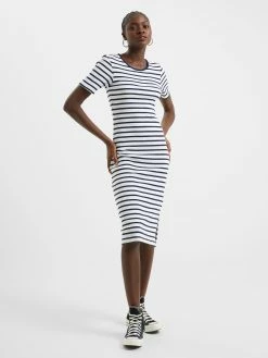 French Connection Stripe Midi Dress