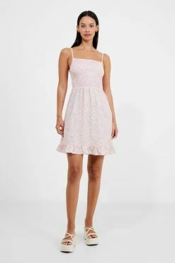 French Connection Strappy Shirred Flippy Dress