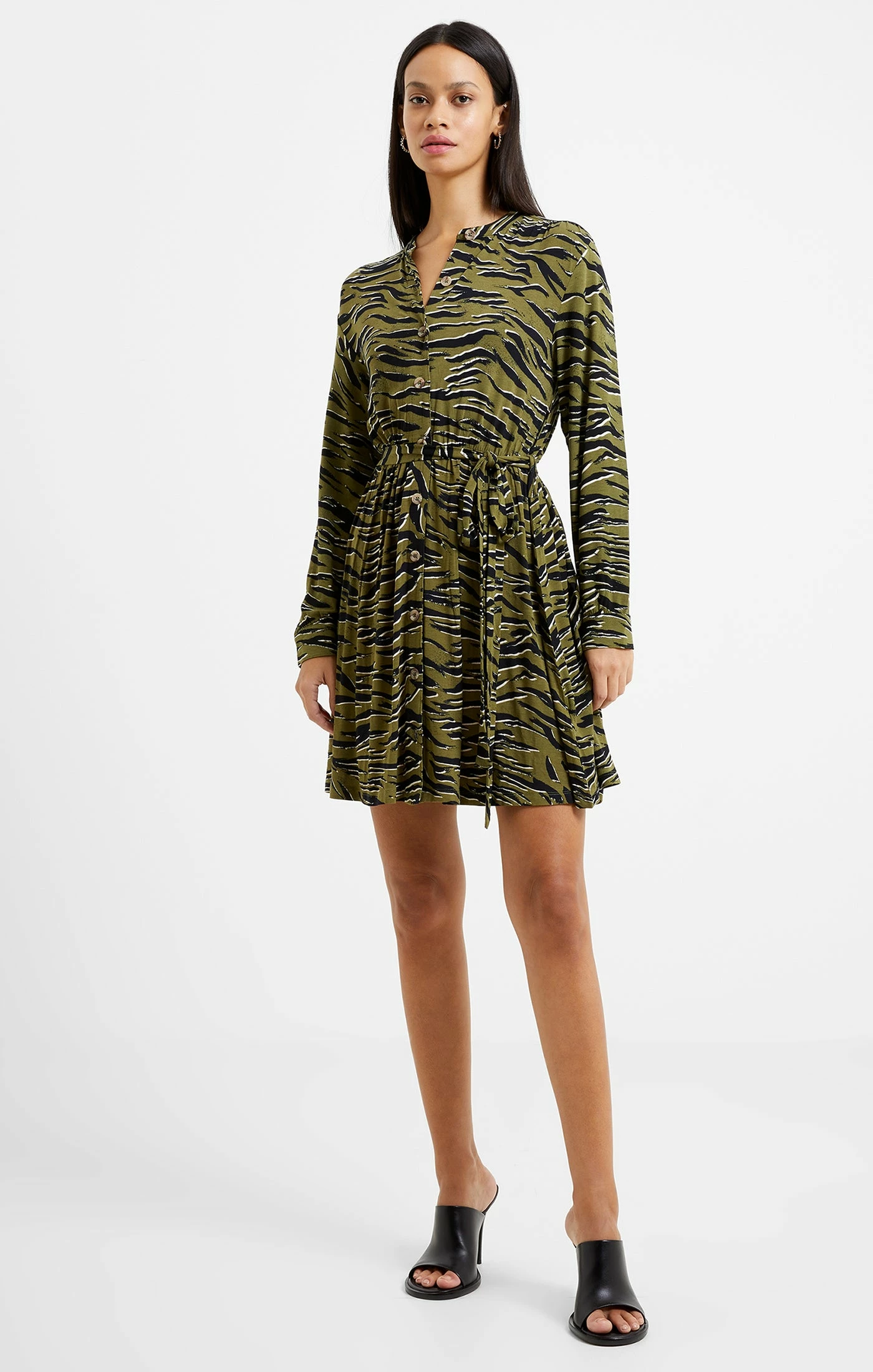 French Connection Henley Mini Shirt Dress 5 French Connection Henley Mini Shirt Dress - Image 3