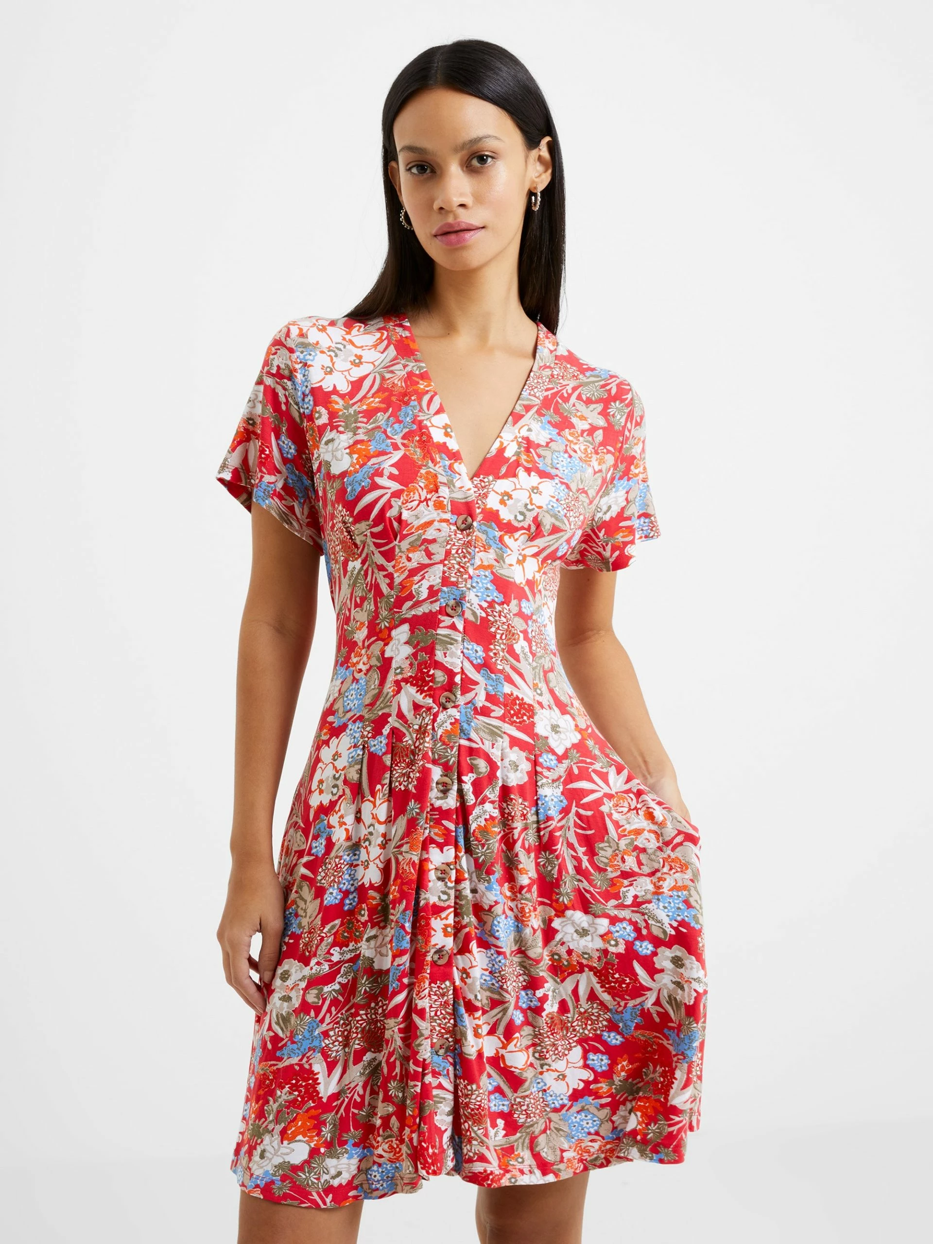 French Connection Button Down Flippy Dress 3 French Connection Button Down Flippy Dress