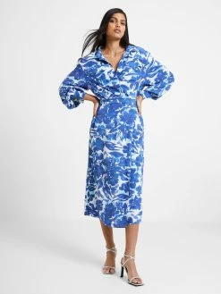 French Connection Bailee Eco Delphine Midi Dress 12 French Connection Bailee Eco Delphine Midi Dress -French Connection Shop LEAD 71VAM40 1241copy