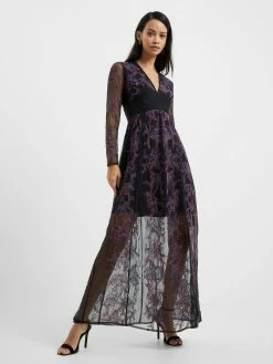 French Connection Emilia Embroidered Maxi Dress