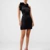 French Connection Adora Satin Ruffle Mini Dress 2 French Connection Adora Satin Ruffle Mini Dress -French Connection Shop LEAD 71VCI01 1318copy