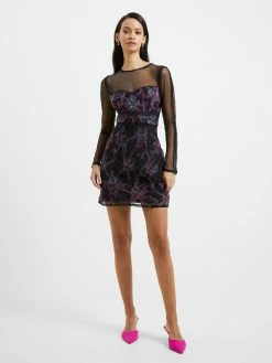 French Connection Emilia Embroidered Mini Dress