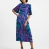 French Connection Gabriella Eco Delphine Midi Dress 1 French Connection Gabriella Eco Delphine Midi Dress -French Connection Shop LEAD 71VFV40 871copy2