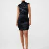 French Connection Rosita Shine Ruched Mini Dress 1 French Connection Rosita Shine Ruched Mini Dress -French Connection Shop LEAD 71VGE01 892copy2