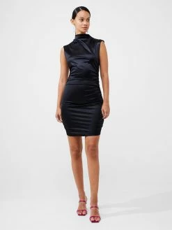 French Connection Rosita Shine Ruched Mini Dress