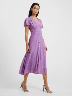 French Connection Bernice Eco Delphine V-Neck Midi Dress