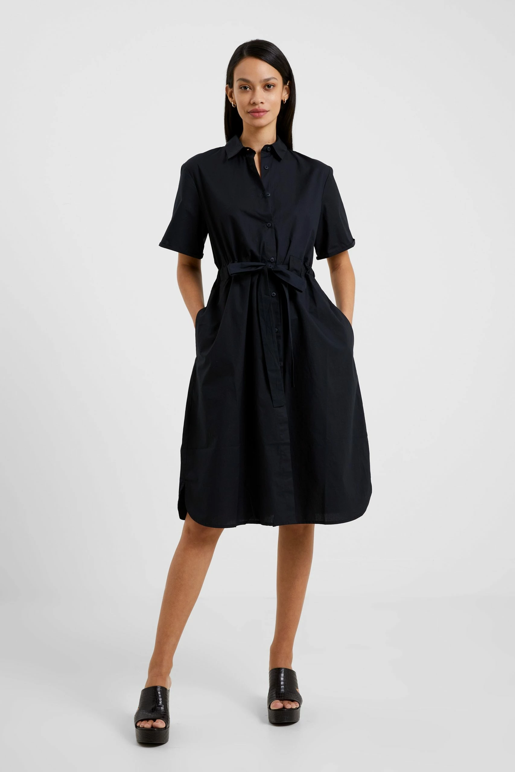 French Connection Rhodes Poplin Shirt Dress 3 French Connection Rhodes Poplin Shirt Dress