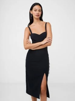 French Connection Echo Crepe Lace Dress
