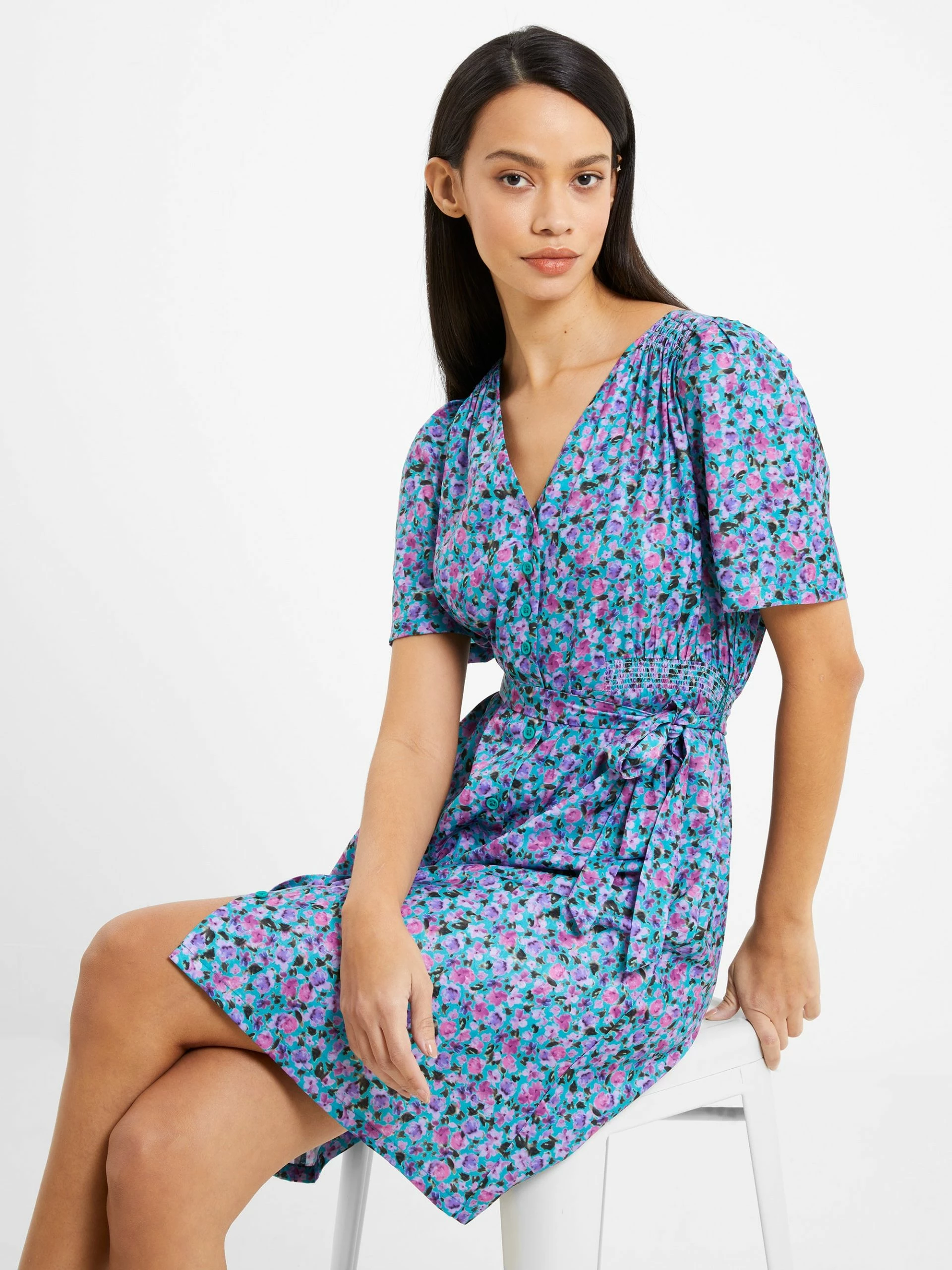 French Connection Alezzia Ely Jacquard Smock Dress 5 French Connection Alezzia Ely Jacquard Smock Dress - Image 3