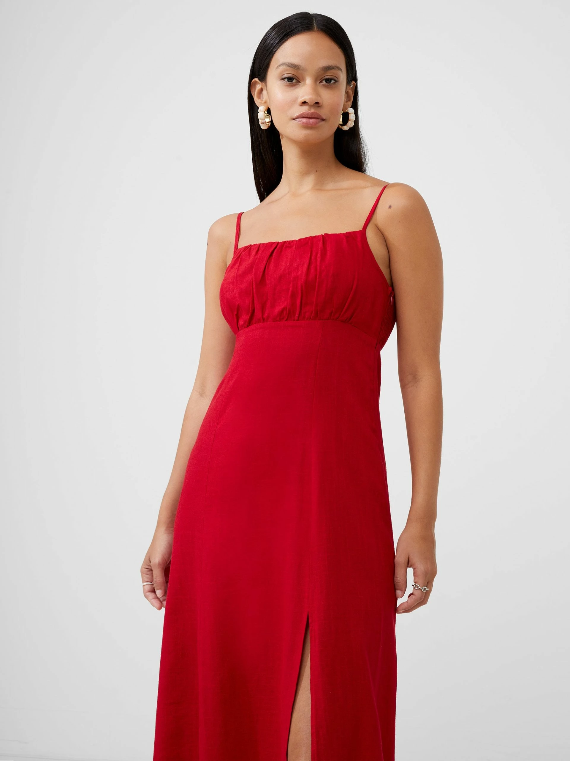 French Connection Linen Blend Strappy Dress 3 French Connection Linen Blend Strappy Dress - Image 2