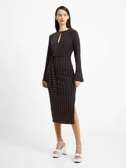 French Connection Paula Keyhole Midi Dress