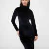 French Connection Sula Velvet Jersey Dress 1 French Connection Sula Velvet Jersey Dress -French Connection Shop Lead 71VRW01 220copy