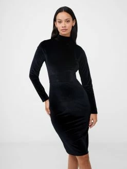 French Connection Sula Velvet Jersey Dress