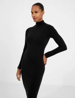 French Connection Babysoft Roll Neck Midi Dress -French Connection Shop Lead 71VXL01 855copy
