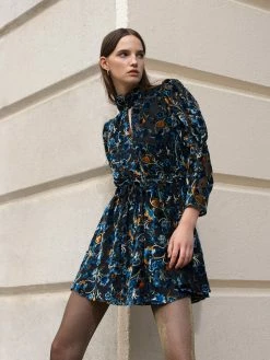 French Connection Avery Burn-Out Mini Dress